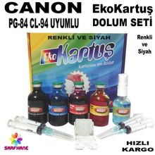 Canon E514 Ekokartuş Dolum Seti Kurtuş