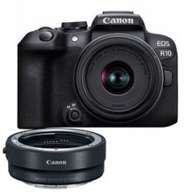 Canon EOS R10 18-45 mm Lens ve EF-EOS R Adaptör