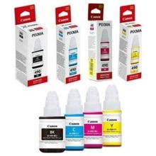 Canon GI-490 Siyah Mavi Sarı Yeşil Mürekkep Kartuşu
