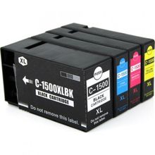 Canon Premium® Maxıfy 1500XL Uyumlu 4 Renk Muadil Seti Kurtuş