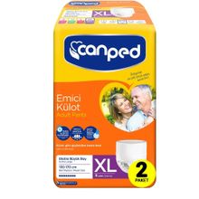Canped 130-170 cm Emici Külot Ekstra Büyük XL 2 Paket 16 Adet Hasta Bezi