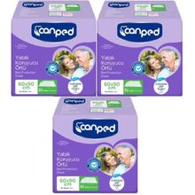 Canped 60x90 cm 3x30 90 Adet Hasta Yatak Koruyucu