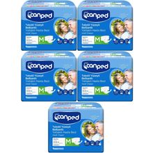 Canped Bel Bantlı Tekstil Yüzey M-Orta Boy 5x18 Adet Yetişkin Hasta Bezi