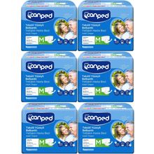Canped Bel Bantlı Tekstil Yüzey M-Orta Boy 6x18 Adet Yetişkin Hasta Bezi