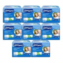 Canped Bel Bantlı Tekstil Yüzey M-Orta Boy 8x18 Adet Yetişkin Hasta Bezi