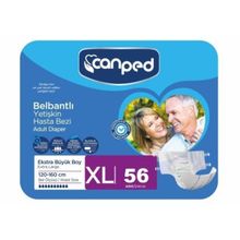 Canped Belbantlı Tekstil Yüzeyli Ekstra Büyük Boy XL 56 Adet Hasta Bezi
