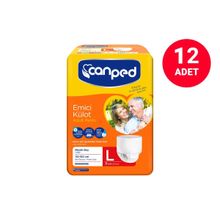 Canped Büyük L 12 Paket 96 Adet 110-150 cm Emici Külot Hasta Bezi