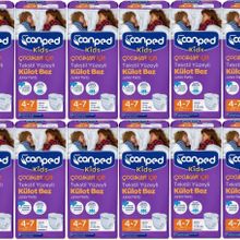 Canped Kids Tekstil Yüzeyli 4-7 Yaş 17-30 kg 96 Adet Külot Bez
