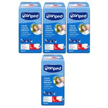 Canped L Beden 4x7 28 Adet Belbantlı Yetişkin Hasta Bezi