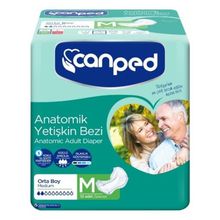 Canped Orta 4x10 Adet Anatomik Hasta Bezi