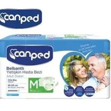 Canped Yetişkin Bel Bantlı Polietilenli M Orta Boy 360 Adet Hasta Bezi