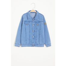 Cansın Mini 15525 Mavi Düğmeli Erkek Çocuk Jean Ceket