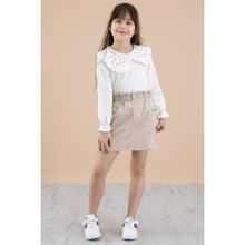 Cansın Mini 20334 Krem Kız Çocuk Jean Etek