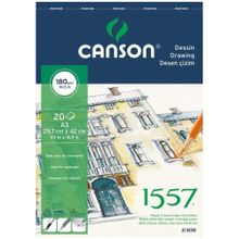 Canson 1557 Resim Çizim Blok A4 20 Yaprak Üstten Spiralli 180 gr Resim Defteri