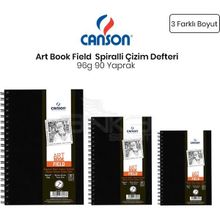 Canson Field Drawing Books Spiralli 96 gr 90 Yaprak Çizim Defteri