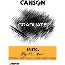 Canson Graduate Cangrad Bristol 20 Sayfa A3 180 gr Çizim Bloğu