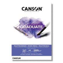 Canson Graduate Mıx Medıa Beyaz 20 Sayfa A5 200 gr Çizim Bloğu