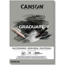 Canson Graduate Mıx Medıa Gri 30 Sayfa A5 220 gr Çizim Bloğu