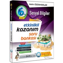 Çanta Yayınları 6. Sınıf Sosyal Bilgiler Etkinlikli Kazanım Soru Bankası