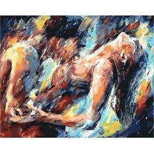 Canvas Hobby Aşk ve Tutku Kasnaklı 40 x 50 cm Sayılarla Boyama Seti