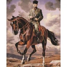 Canvas Hobby Atatürk Kasnaklı 60 x 75 cm Sayılarla Boyama Seti