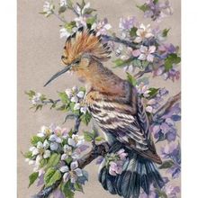 Canvas Hobby Bahar ve Kuş Kasnaklı 40 x 50 cm Sayılarla Boyama Seti