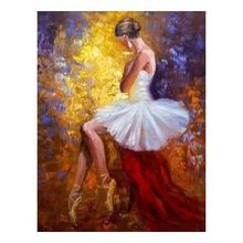Canvas Hobby Balerin Kasnaklı 40 x 50 cm Sayılarla Boyama Seti