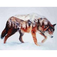 Canvas Hobby Canvas Kurt 40 x 50 cm Kasnaklı Sayılarla Boyama Seti
