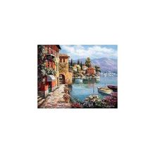 Canvas Hobby Canvas Masal Kasabası 40 x 50 cm Kasnaklı Sayılarla Boyama Seti