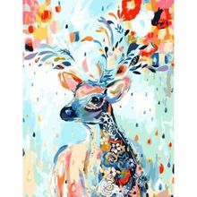 Canvas Hobby Canvas Mucize Geyik 40 x 50 cm Kasnaklı Sayılarla Boyama Seti