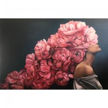 Canvas Hobby Çiçek Kadın 14 Kasnaklı 40 x 50 cm Sayılarla Boyama Seti