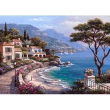 Canvas Hobby Sahil Manzarası 60 x 75 cm Rulo Sayılarla Boyama Seti