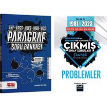 Çap Yayınları Problemler Çıkmış Sorular ve Ankara Kitap Merkezi Paragraf Soru Bankası Seti 2 Kitap