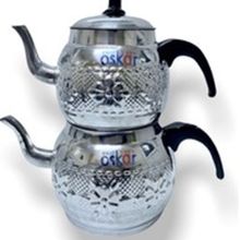 Çapar Group Motifli No 6 Beyaz Çaydanlık