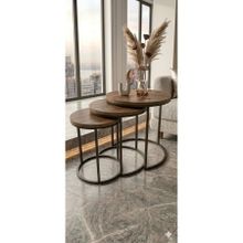 CAPRİDOS MOBİLYA Ecol 3lü Zigon Sehpa - Ceviz