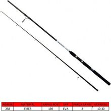 Captain 10-30 gr Atar 240 cm 1458 Fanatic Spin 2 Parça Spin Kamış