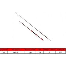 Captain 1498 150 gr Atar Shirasu Boat 2 Parça Solid Tekne Kamışı