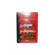 Captain 3068 12 cm Pluse Soft Turna Silikonu 3'lü Mix Set Suni Yem