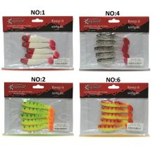 Captain 3569 Style Soft 8 cm 5.5 gr 5'li Paket Silikon Yem