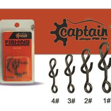 Captain 5019 Black-Nıcel No:1 15'li Inox Maket Klipsi