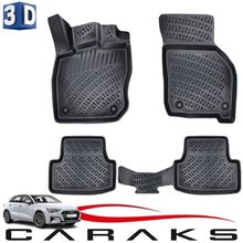 Caraks Audi A3 HB 2020 Sonrası Siyah 3D Havuzlu Paspas