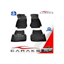 Caraks Audi A4 Sedan B9 2015-2020 Arası Siyah 4 Parça 3D Havuzlu Paspas