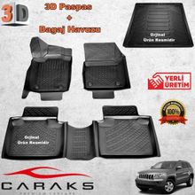 Caraks Cherokee 2011 Sonrası 3D Bagaj Havuzu ve Havuzlu Paspas