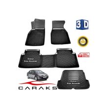 Caraks Renault Megane 2 Sedan 2004-2010 3D Bagaj Havuzu ve Havuzlu Paspas