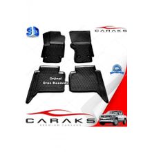 Caraks VW Amarok 2013-2020 Arası Siyah 4 Parça 3D Havuzlu Paspas