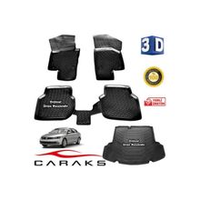 Caraks VW Jetta Cepli 2015-2019 Arası 3D Bagaj Havuzu ve Havuzlu Paspas