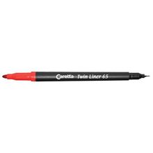 Caretta Twin Liner CT-65-40 10'lu Turuncu Fosforlu Kalem