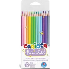 Carioca 12 Pastel Renk Kuru Boya Kalemi