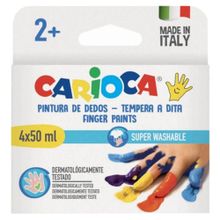Carioca 4 Renk 50 ml Baby Parmak Boyası
