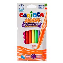 Carioca 42785 8 Adet Neon Yıkanabilir Keçe Uçlu Kalem
